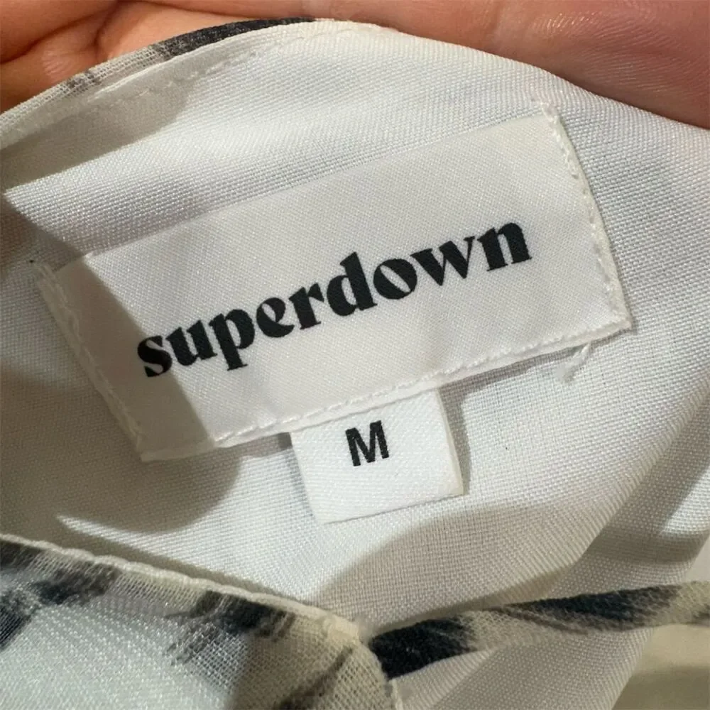 Y2K Superdown Leopard Print Ruffle Mini Dress M – Revolve Clubwear Sexy - Picture 7 of 7